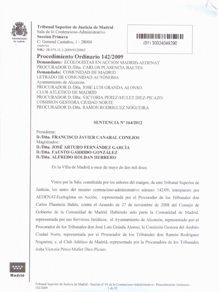 Sentencia Del Tribunal Superior de Justicia | PDF