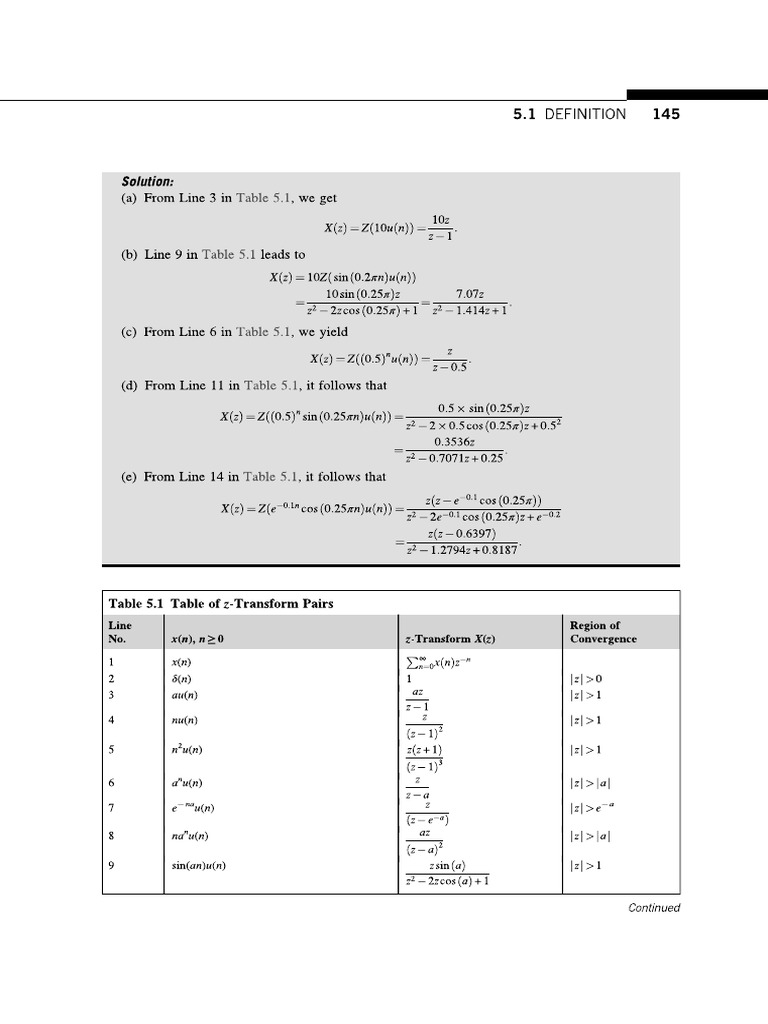 Z Trans Formula | PDF