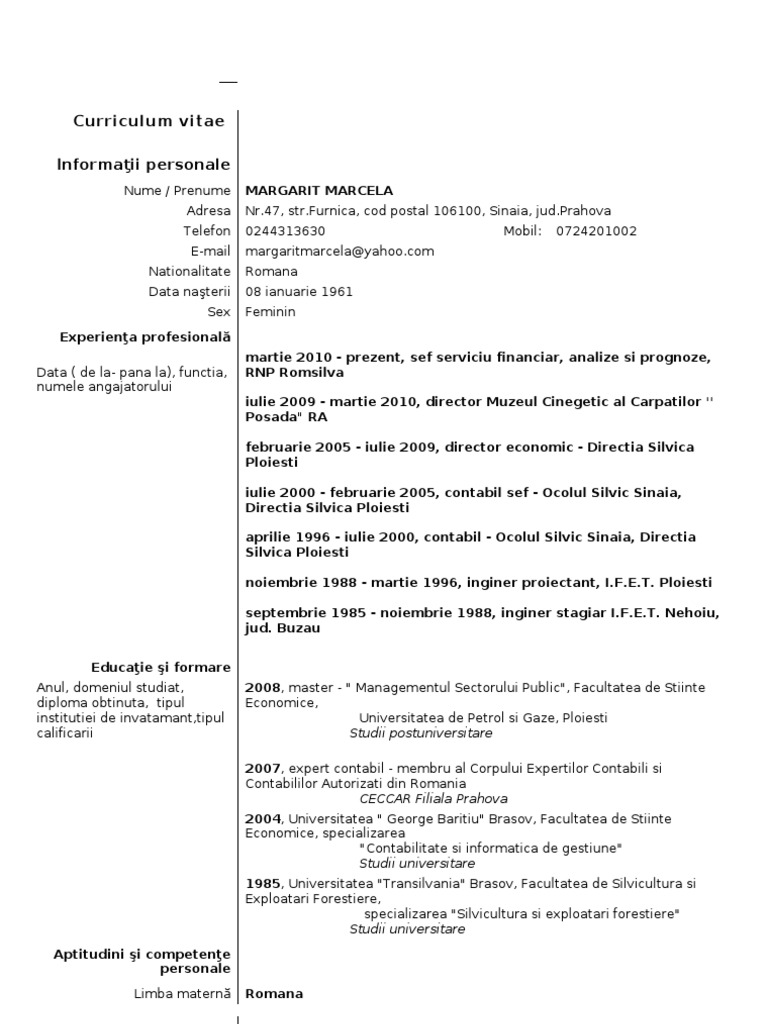 Model cv download picture