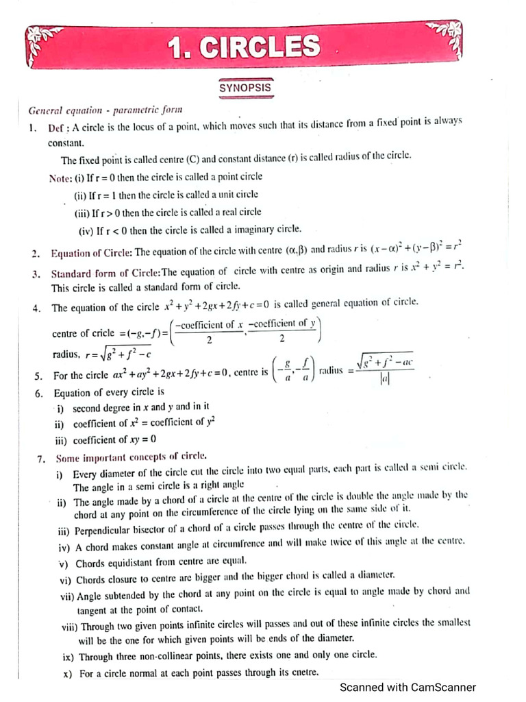 Senior Geometry Synopsis | PDF