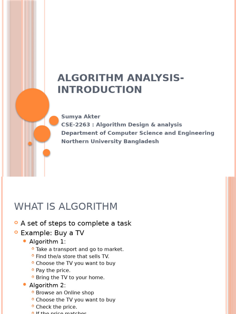 Understanding Algorithm Analysis Basics | PDF | Discrete Mathematics ...