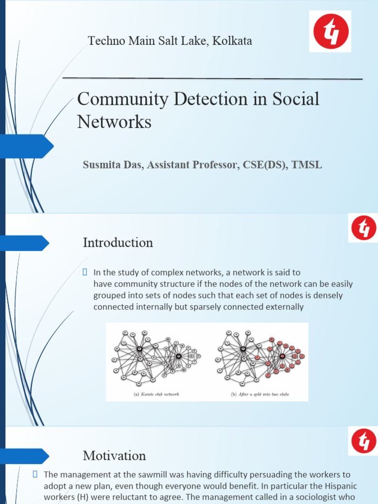 Community Detection in Social Networks | PDF | Applied Mathematics ...