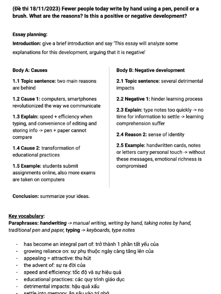 (Test) Writing Task 2 | PDF