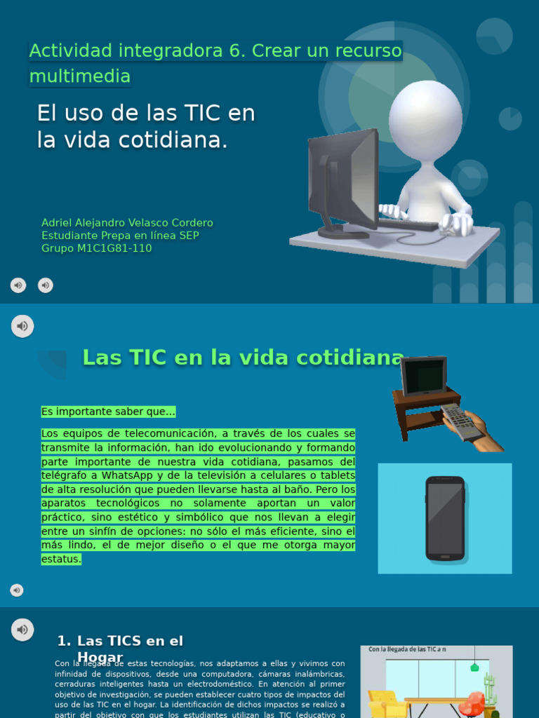 El Uso de Las TIC en La Vida Cotidiana | PDF | Tecnología de ...