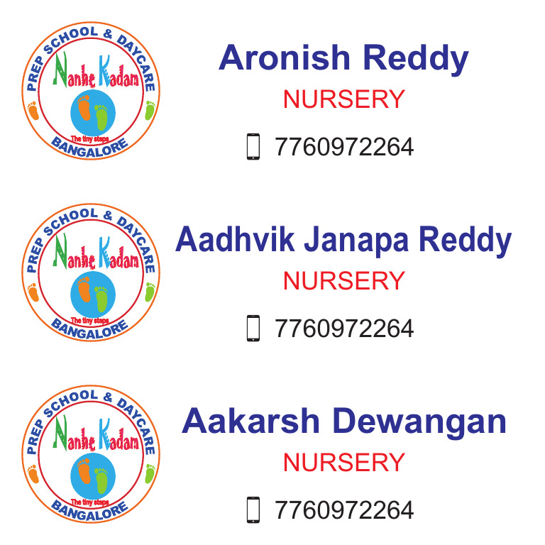 Nursery Student List with Contacts | PDF