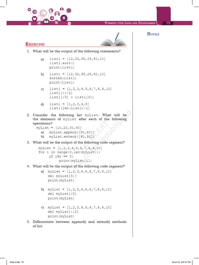 Lists and Dictionaries in Python: Exercises | PDF | Savings Account | Banks