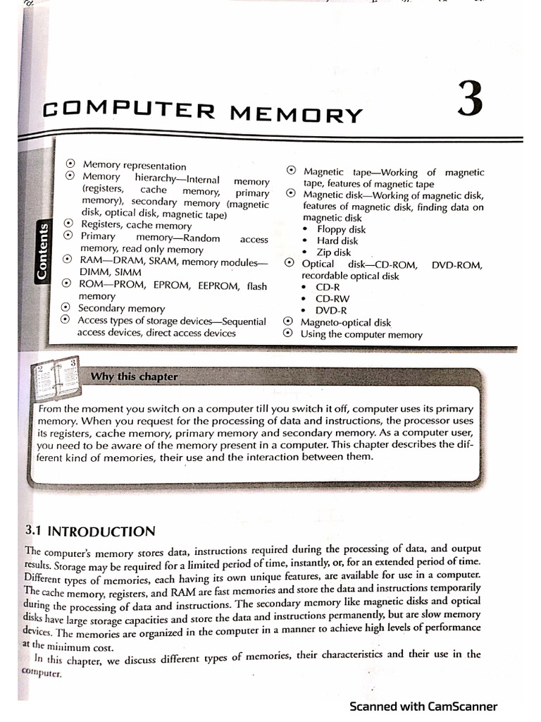 Memory and Organization | PDF