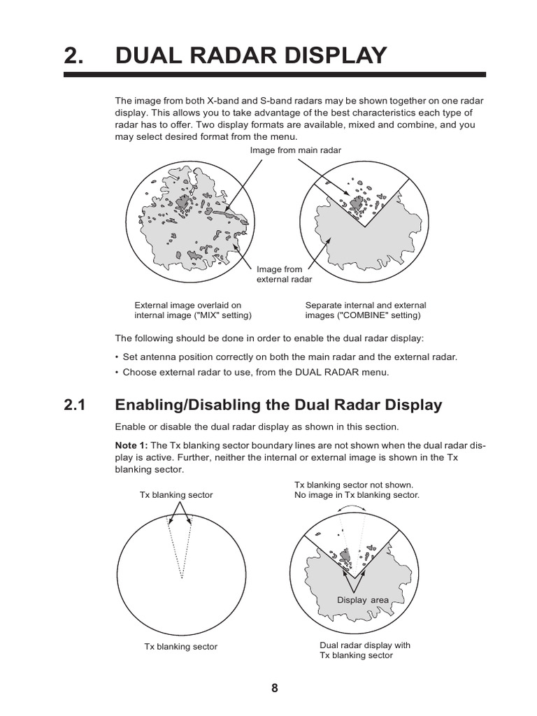 Dual Radar Display Setup Guide | PDF | Radar | Information And ...