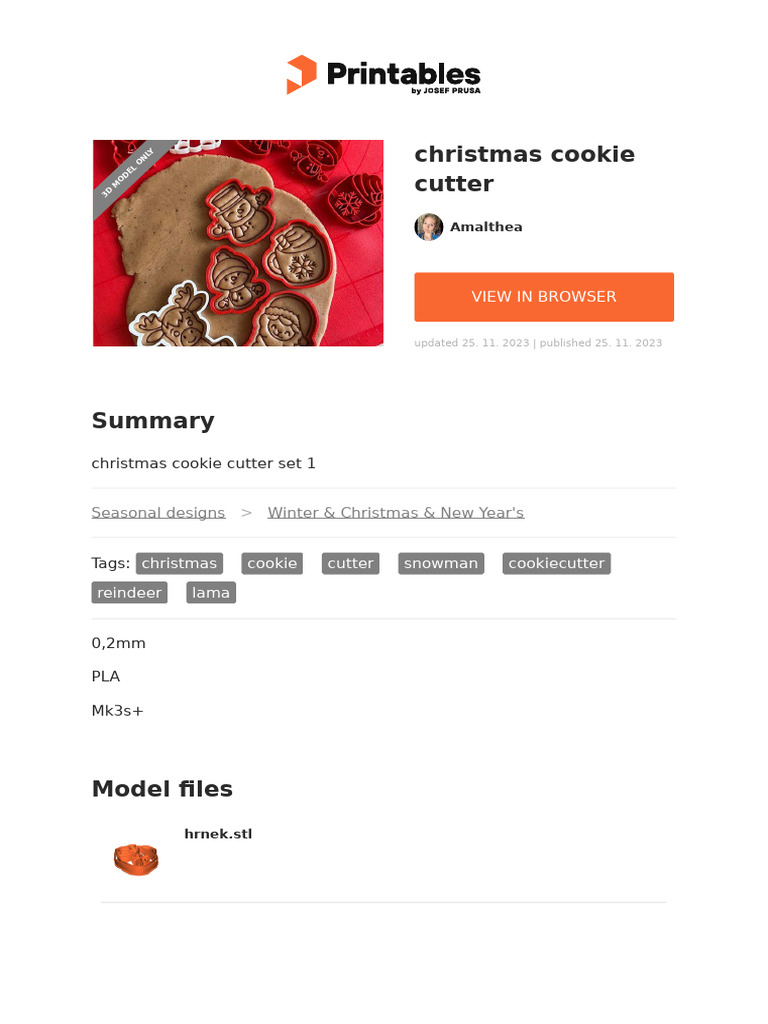 Christmas Cookie Cutter | PDF