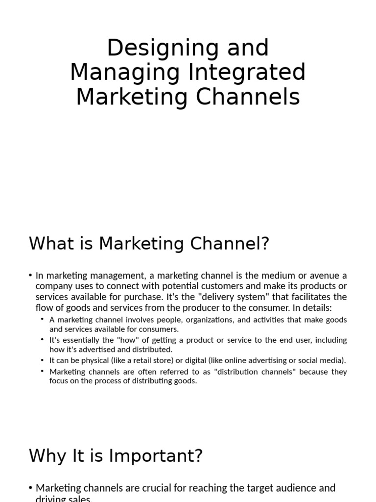 Integrated Marketing Channel Strategies | PDF