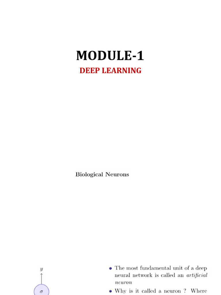 DL Module-1.2 | PDF
