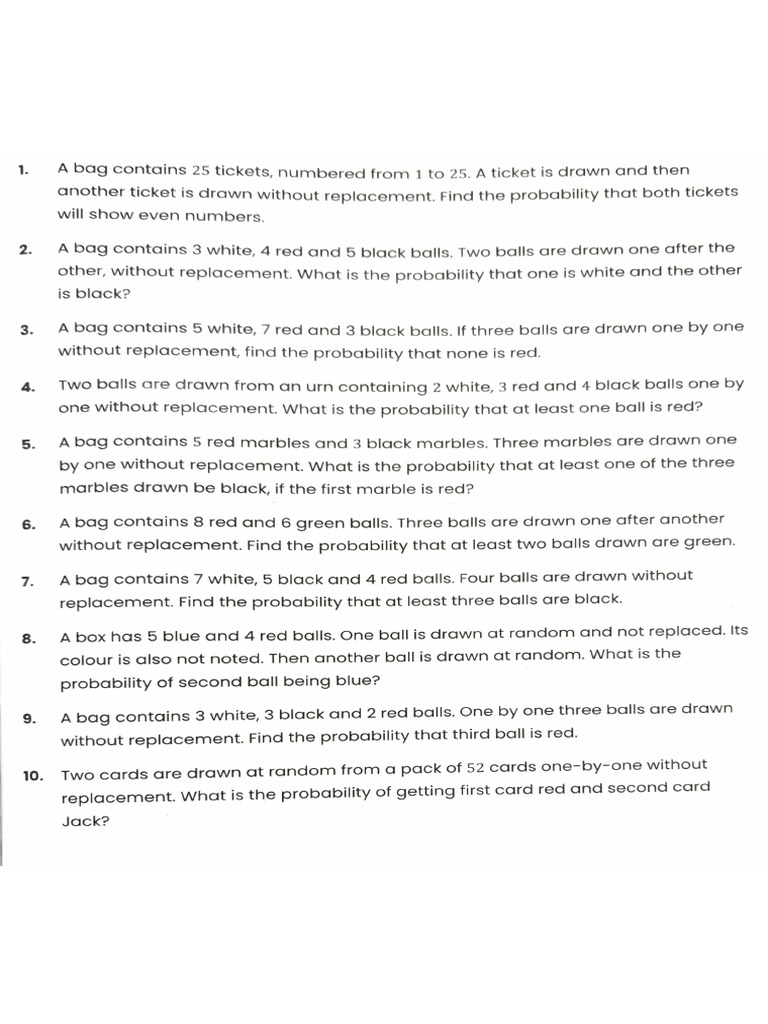 Chp-13 (2) Multiplication Theorem On Probability | PDF