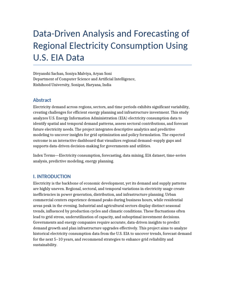 Electricity Demand Analysis Report | PDF | Forecasting | Data Analysis