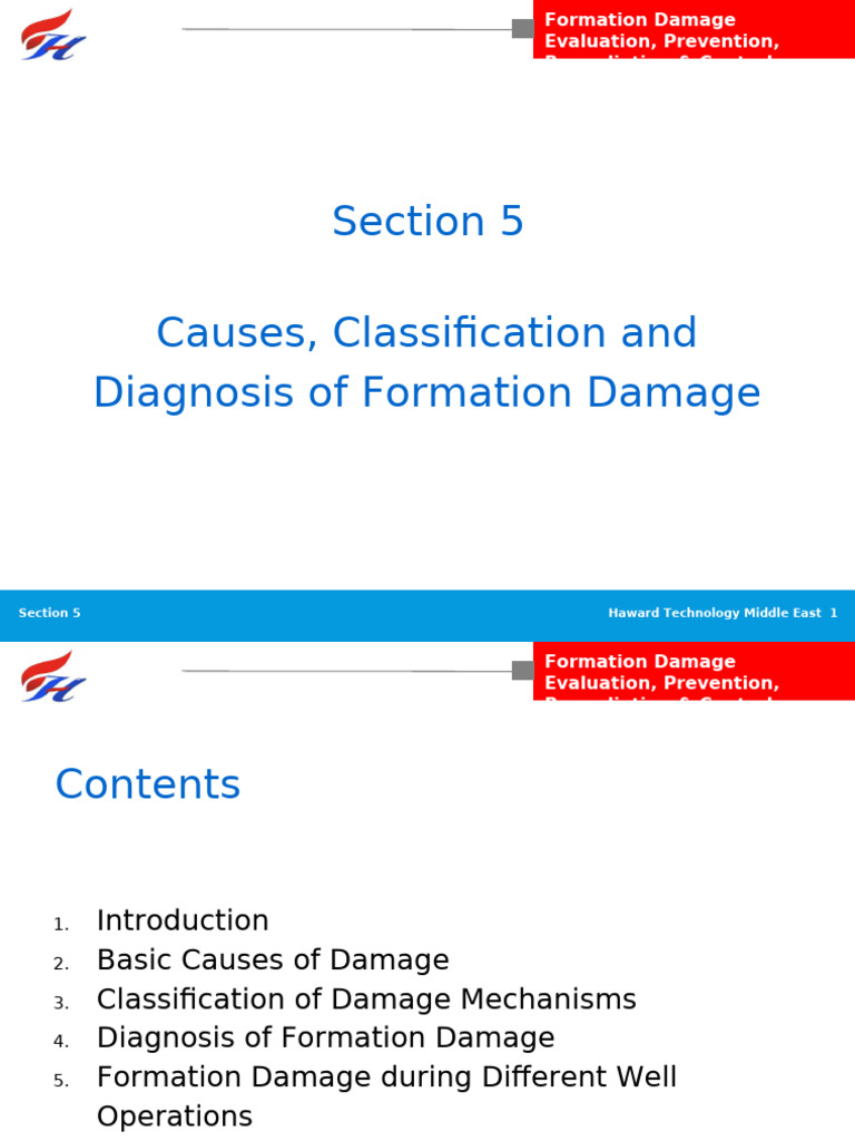 Formation Damage: Causes & Solutions | PDF | Casing (Borehole ...