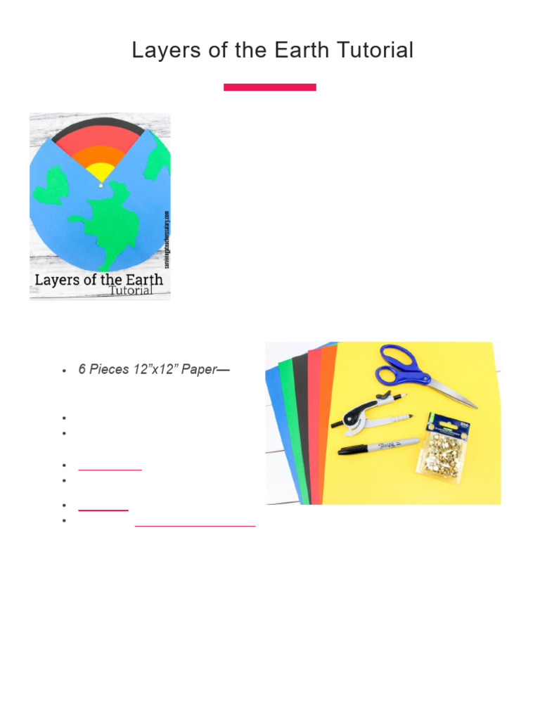 Interactive Layers of the Earth Project | PDF
