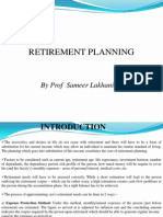 Retirement Planning: by Prof Sameer Lakhani