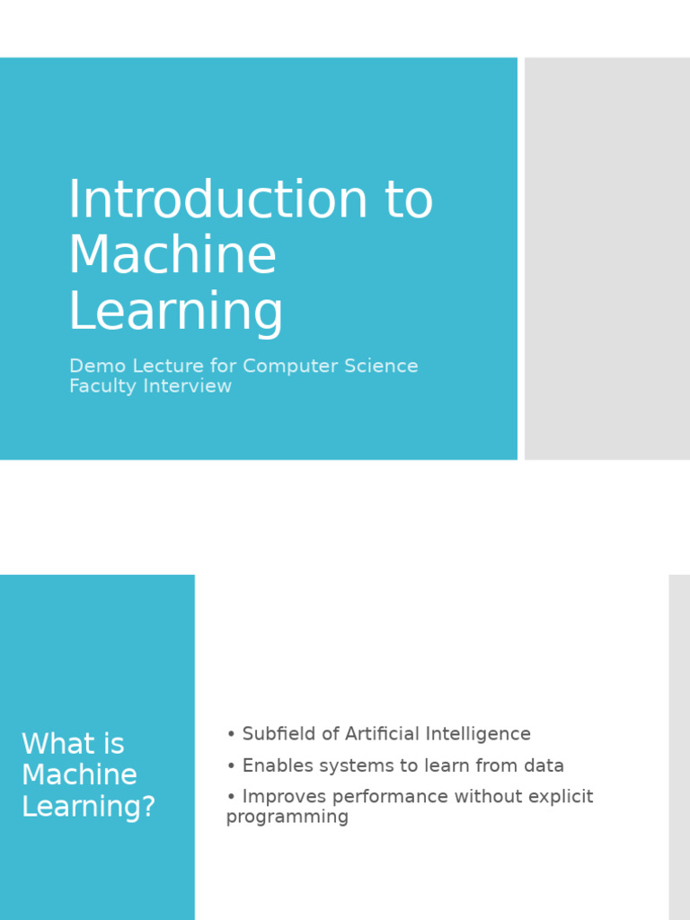Machine Learning Overview and Applications | PDF