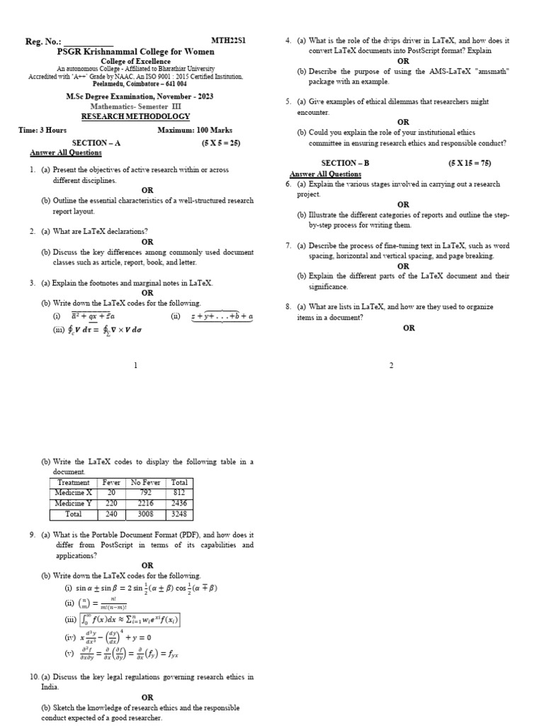 AMS LaTeX Research Methodology Guide | PDF
