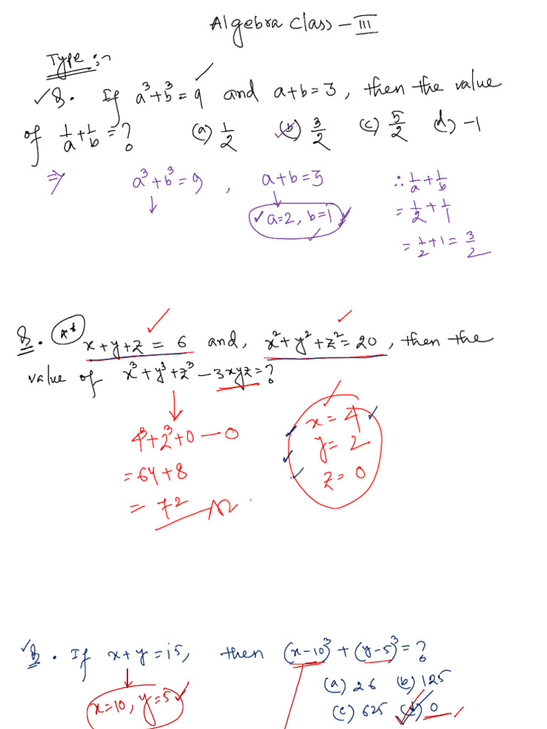 Algebra (Class 3) - 68279875 - 2025 - 11 - 09 - 20 - 57 | PDF