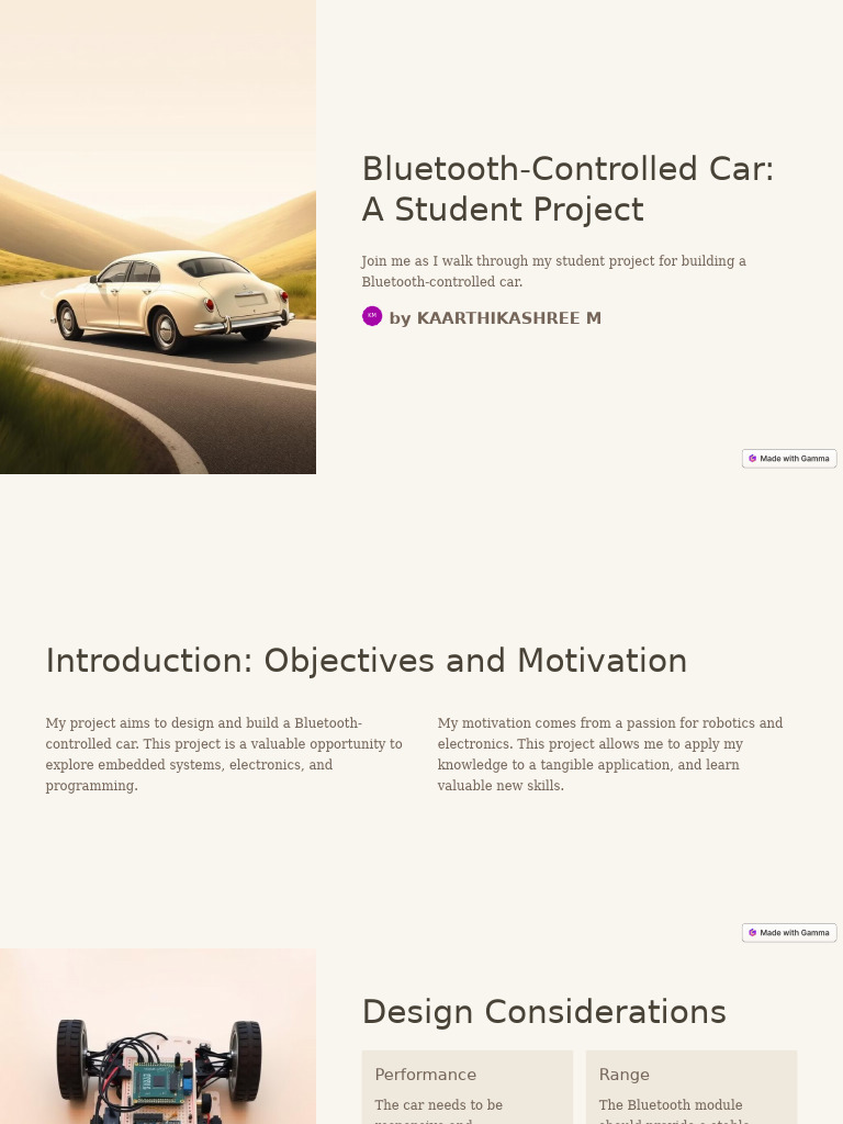 Bluetooth Controlled Car A Student Project | PDF | Bluetooth ...