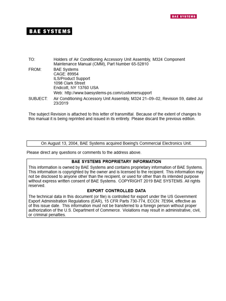 Bae Systems Proprietary Information | PDF | Ounce | Pound (Mass)