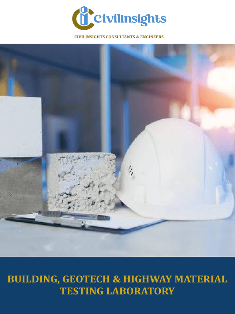 CivilInsights Material Testing Services | PDF | Concrete | Geotechnical ...