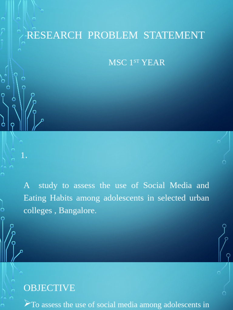 Research Problem Statement | PDF