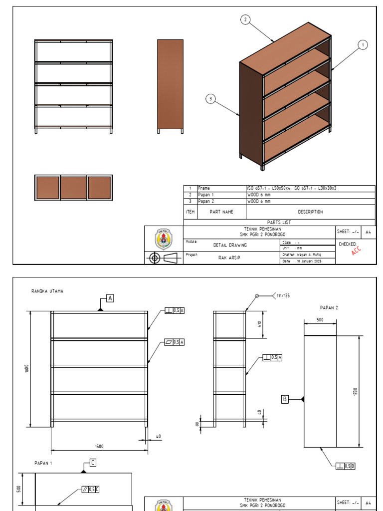 Rangka Utama ISO 657-1 untuk Teknik Pemesinan | PDF