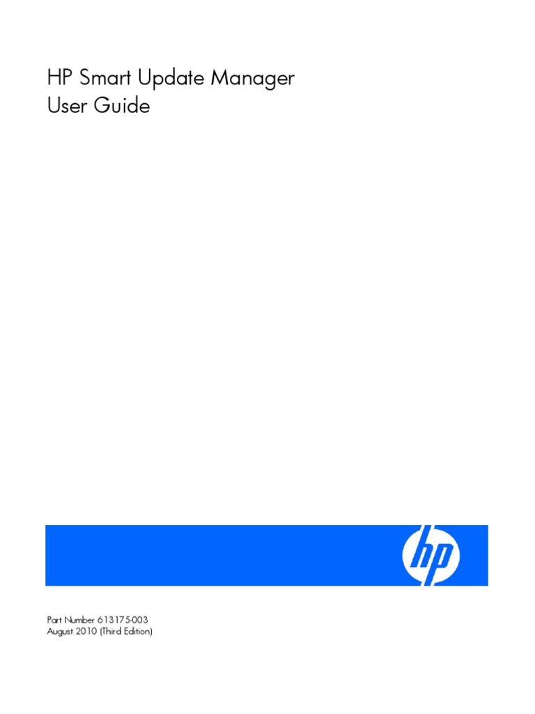 HP SUM - Smart Update Manager | PDF | Microsoft Windows | Linux
