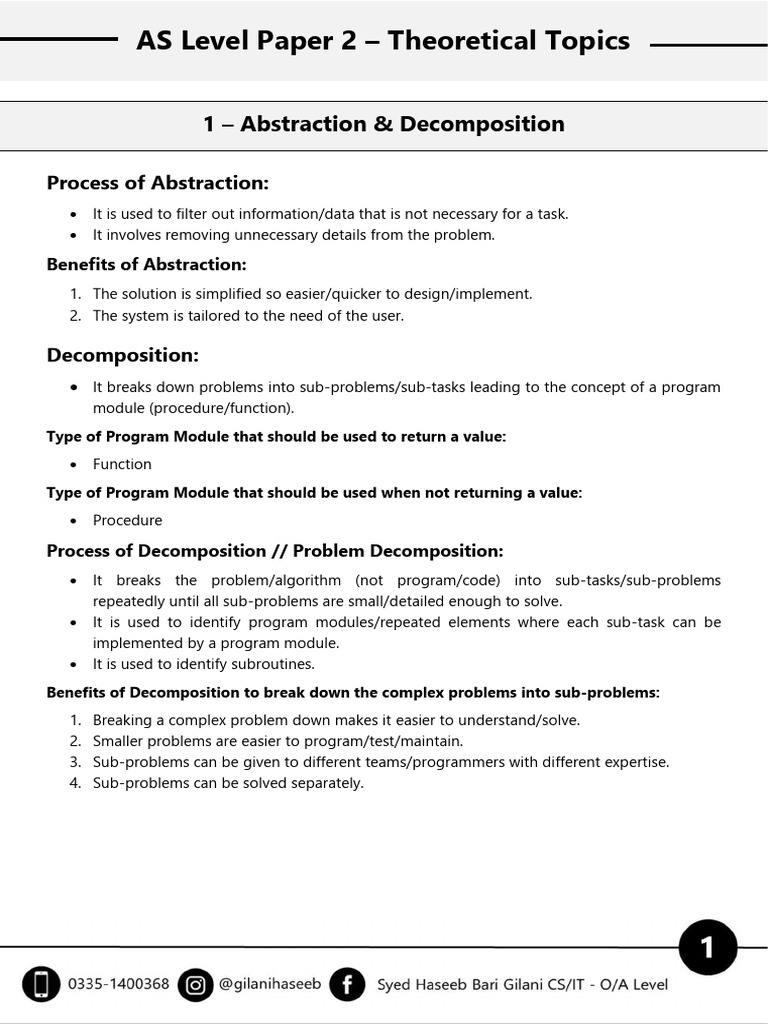 As P2 Theoretical Topics | PDF | Source Code | Programming