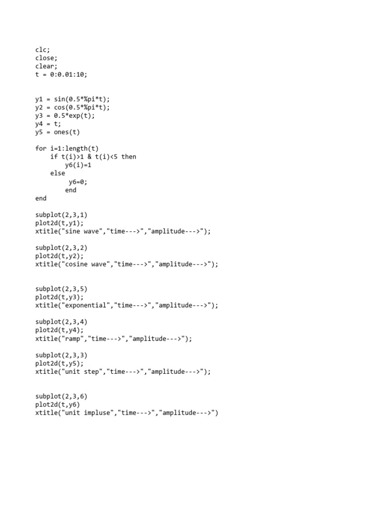 DSP Exp 1 Continuous | PDF
