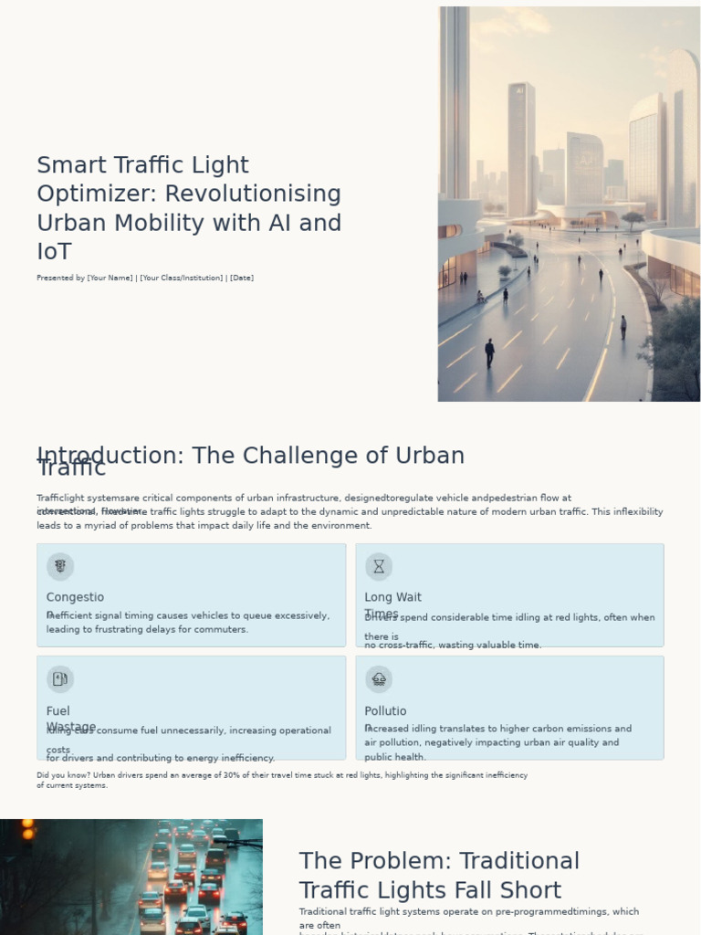 Smart Traffic Light Optimizer Revolutionising Urban Mobility With AI ...