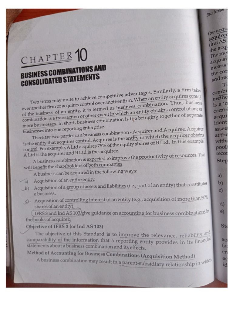 Business Combinations and Consolidated Statements | PDF