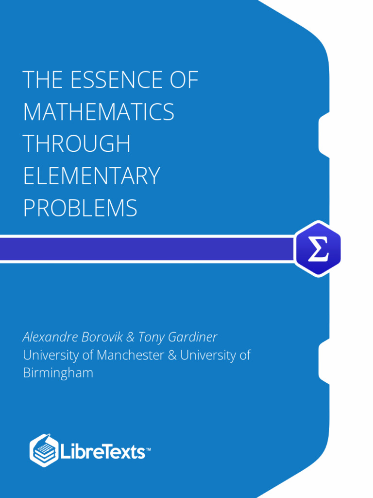 The Essence of Mathematics Through Elementary Problems Compress | PDF ...