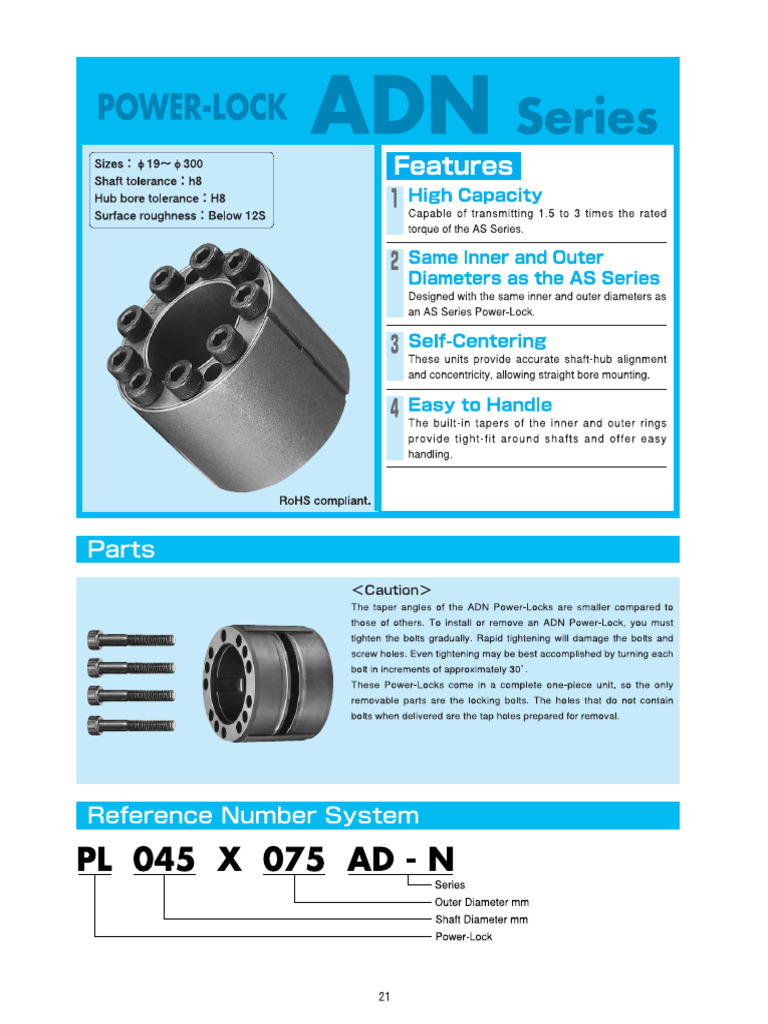Power Lock AD-N Series | PDF
