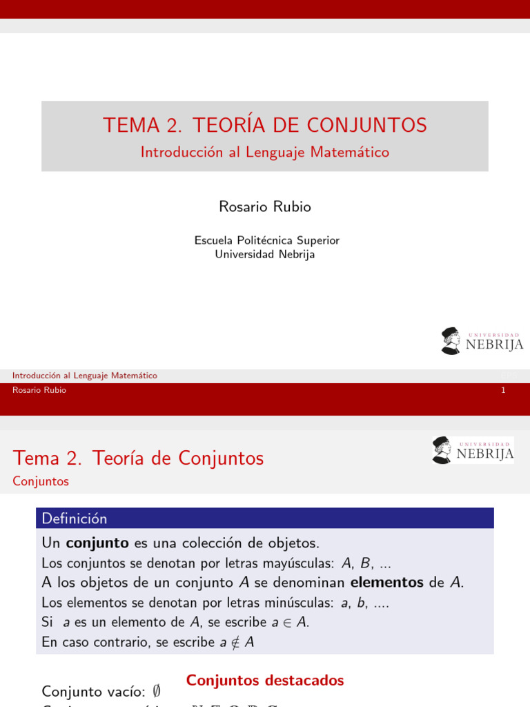 Teoría de Conjuntos en Matemáticas | PDF | Conjunto (Matemáticas ...