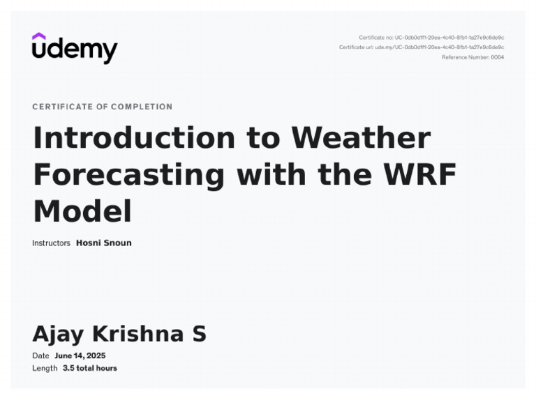 Introduction To Weather Forecasting With The WRF Model | PDF