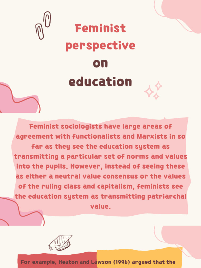 Feminist Perspectives on Education | PDF | Gender Studies | Feminism