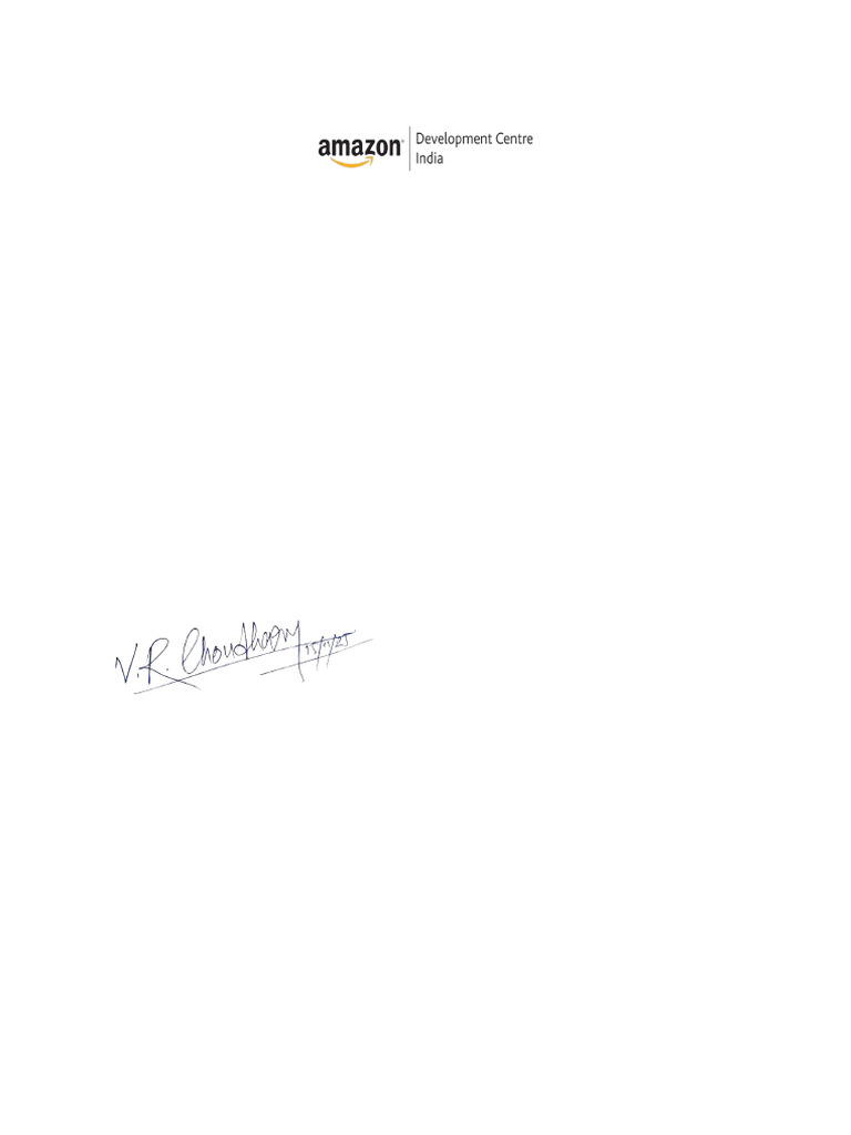 Amazon Job Appointment Letter Template | PDF