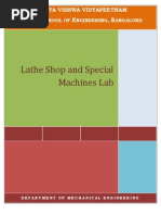 Lathe Shop Lab Manual