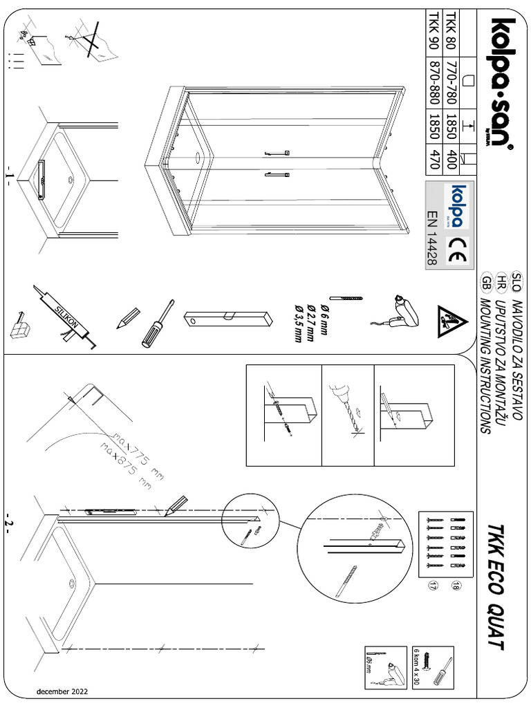 Tehnično Navodilo - Tehnical Instructions TKK ECO QUAT PDF | PDF
