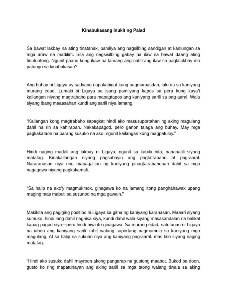 Kinabukasang Inukit NG Palad (Lathalain) | PDF