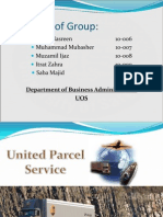 UPS Analysis