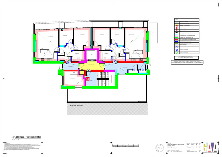 6th Floor Fire Strategy Plan | PDF | Stairs