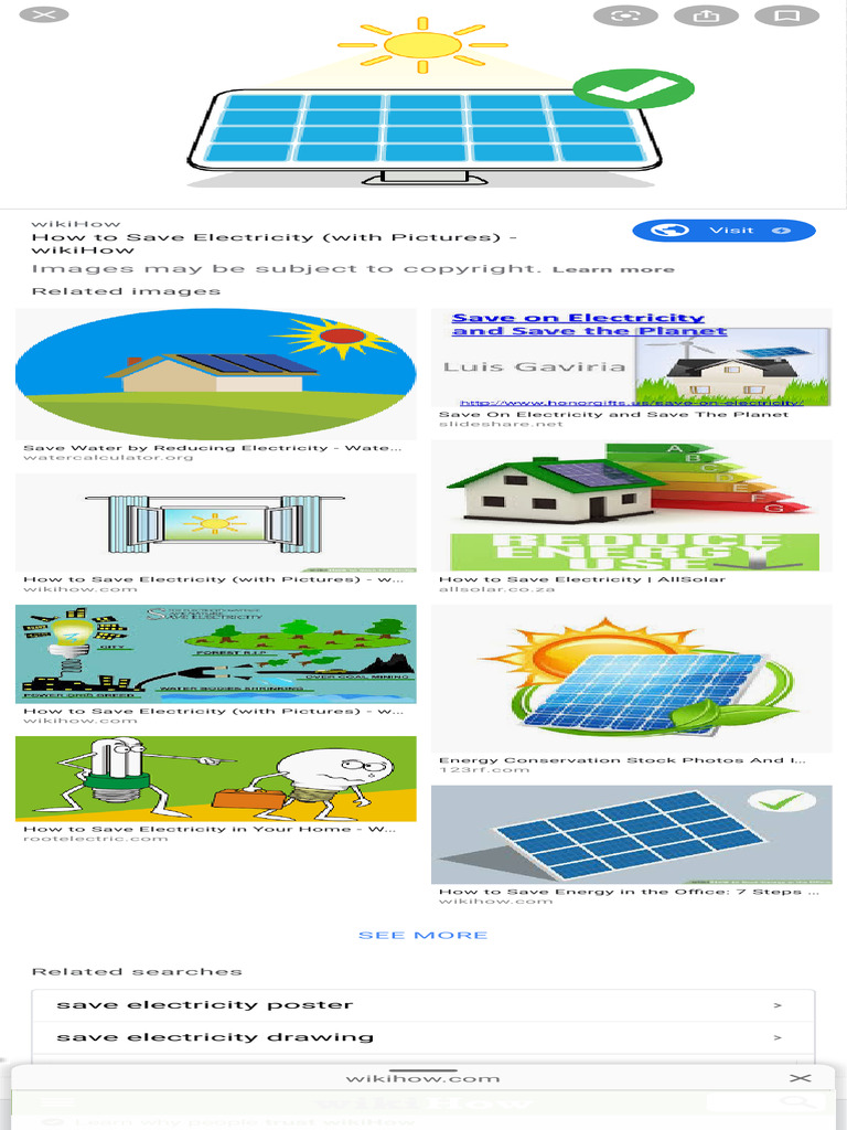 Saving Electricity - Google Search | PDF