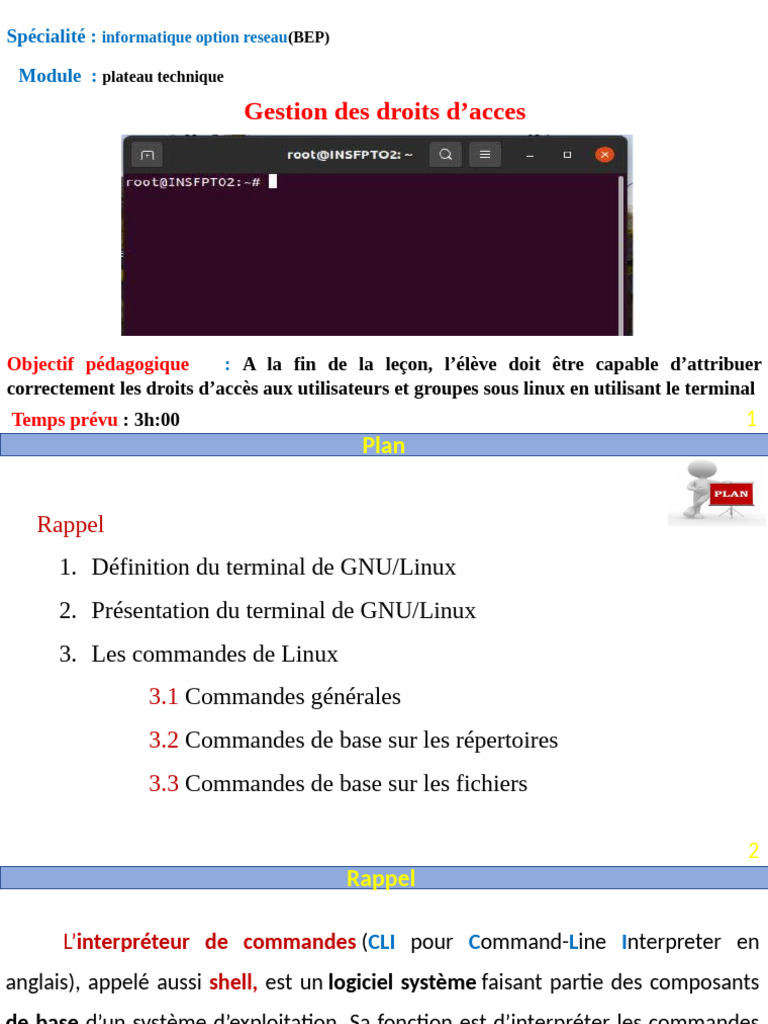 Gestion des droits d'accès sous Linux | PDF | Linux | Interface système