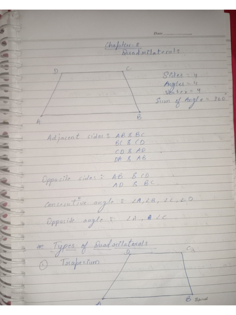 Chapter 8 Quadrilaterals | PDF