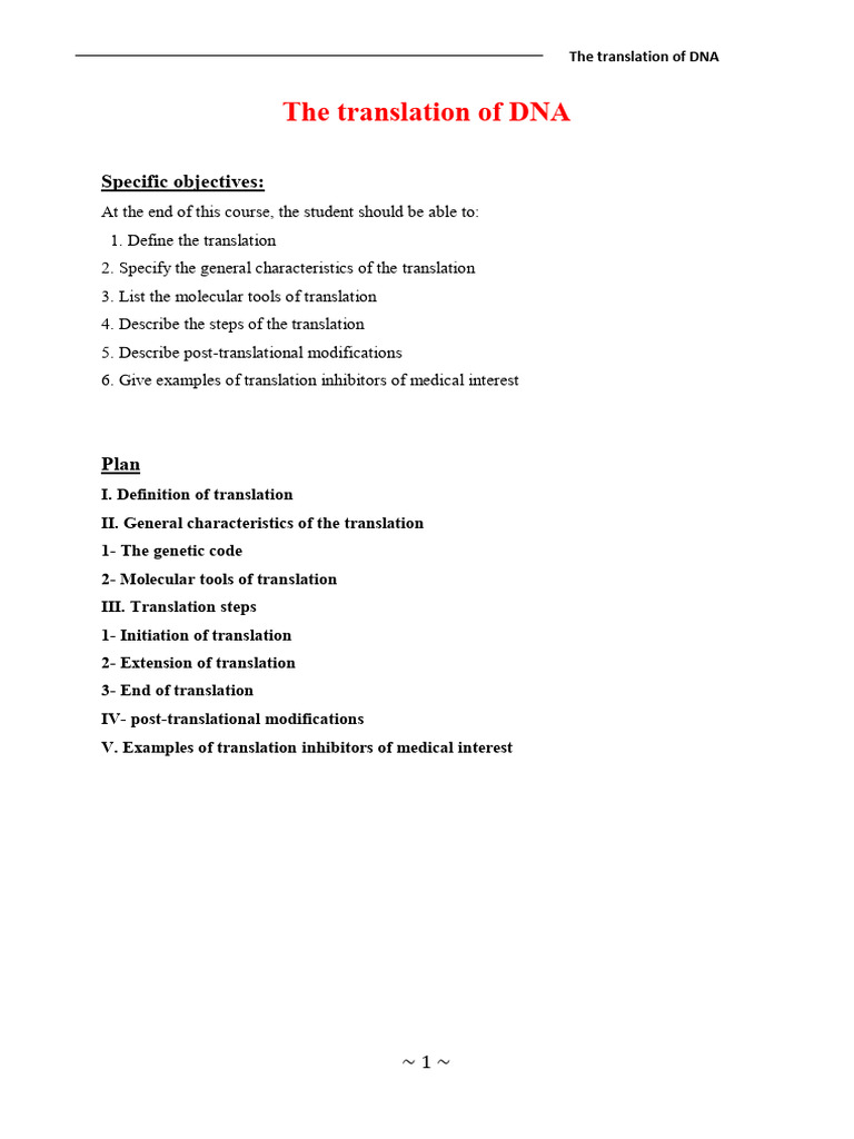 Translation HQZDQZDZQDZQDDDQSDSQDQSDSDQZSD | PDF | Translation (Biology ...