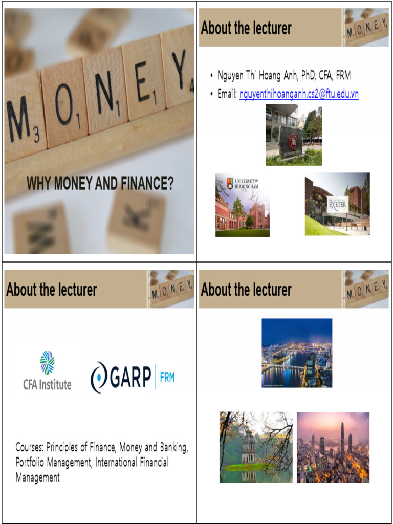 Understanding Money and Finance Basics | PDF | Money Supply | Money