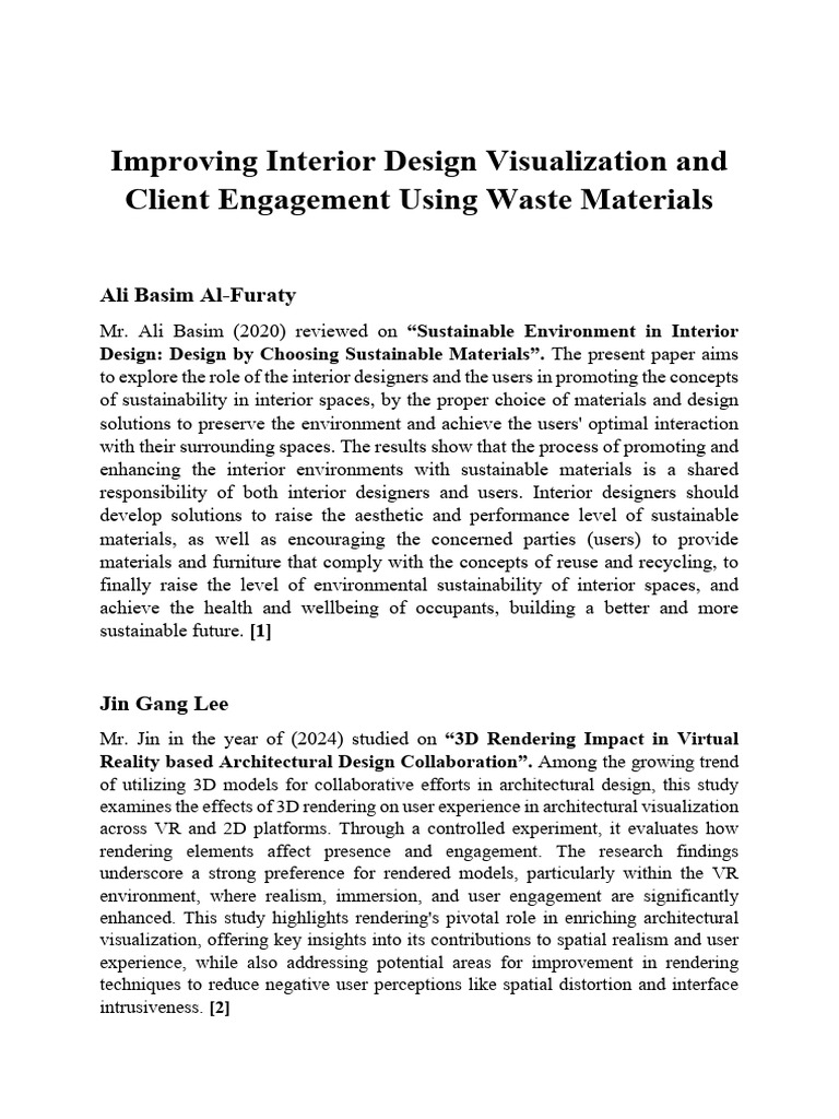 Sustainable Interior Design Innovations | PDF | Life Cycle Assessment ...